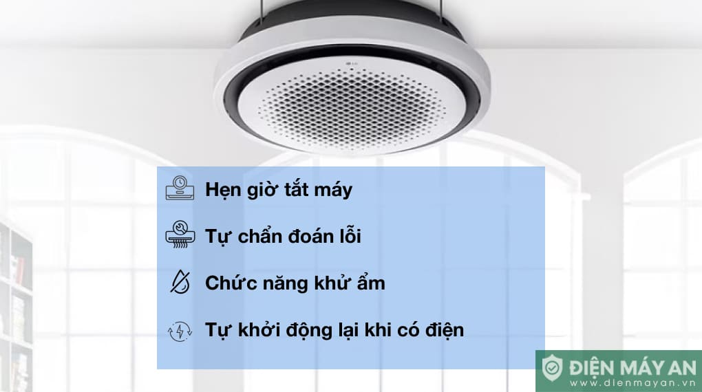 Điều hòa âm trần cassette LG Inverter 48000 BTU ZTNQ48GYLA0